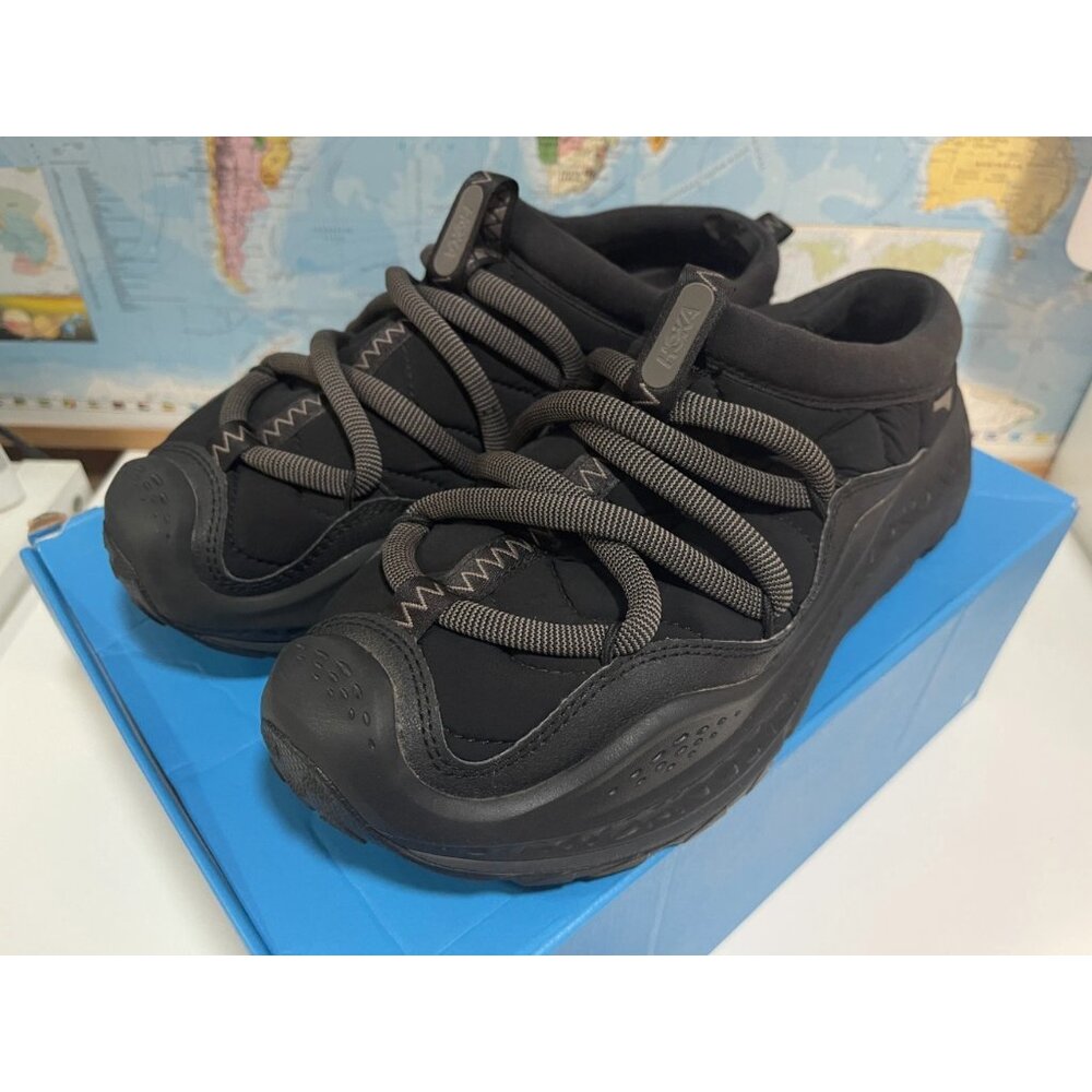 $229 Authentic HOKA One One Ora Primo Men's Black Slip-On Sneaker Sz.10.5M/11.5W